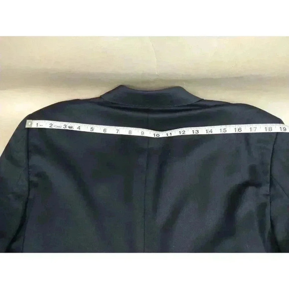 Ermenegildo Zegna Saks Fifth Ave BLACK LABEL 42L Navy SILK WOOL Blazer Jacket - Picture 13 of 15